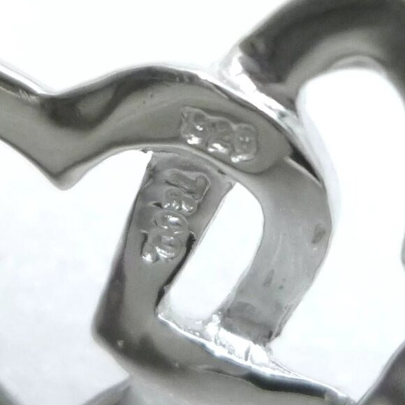 Authentic Tiffany & Co. Triple Heart Bangle Bracelet Sterling Silver - Picture 4 of 10